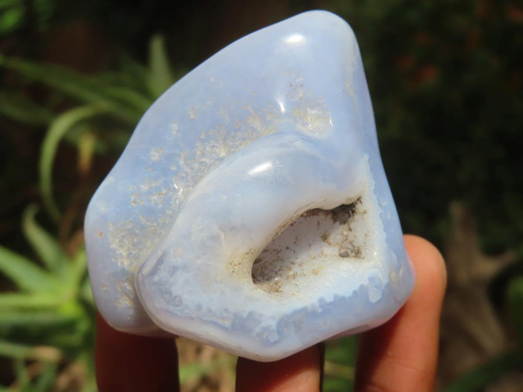 Polished Blue Lace Agate Tumbled Free Forms x 31 From Nsanje, Malawi - Toprock Gemstones and Minerals 