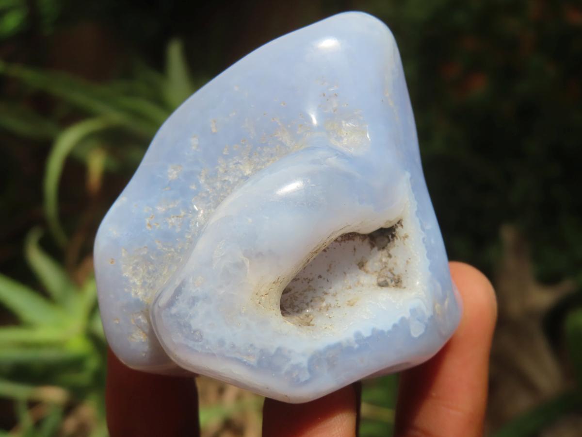 Polished Blue Lace Agate Tumbled Free Forms x 31 From Nsanje, Malawi - Toprock Gemstones and Minerals 