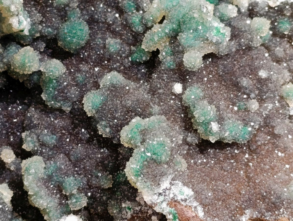 Natural Drusy Coated Ball Malachite Specimen x 1 From Lupoto Mine, Congo - Toprock Gemstones and Minerals 