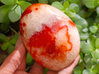 Polished Carnelian Agate Gemstone Standing Free Forms x 4 From Madagascar - Toprock Gemstones and Minerals 