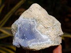 Natural Blue Lace Agate Geode Specimens x 6 From Nsanje, Malawi - Toprock Gemstones and Minerals 