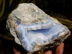 Natural Blue Lace Agate Geode Specimens x 6 From Nsanje, Malawi - Toprock Gemstones and Minerals 
