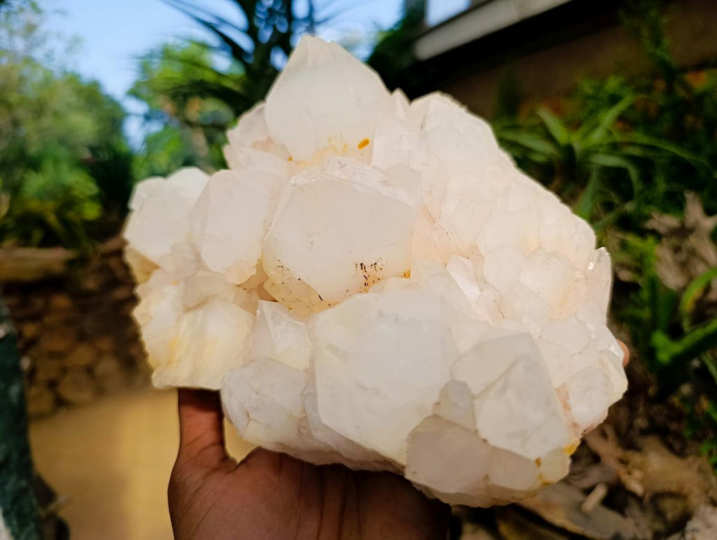 Natural Large Castle Phantom Quartz Cluster x 1 From Madagascar - Toprock Gemstones and Minerals 