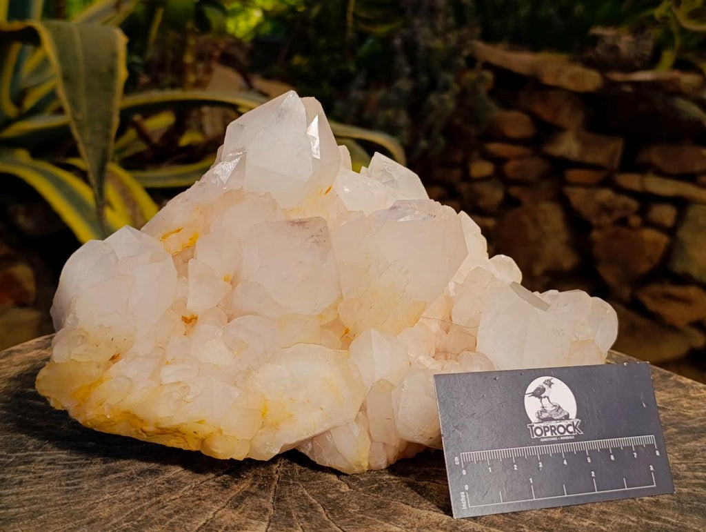 Natural Large Castle Phantom Quartz Cluster x 1 From Madagascar - Toprock Gemstones and Minerals 