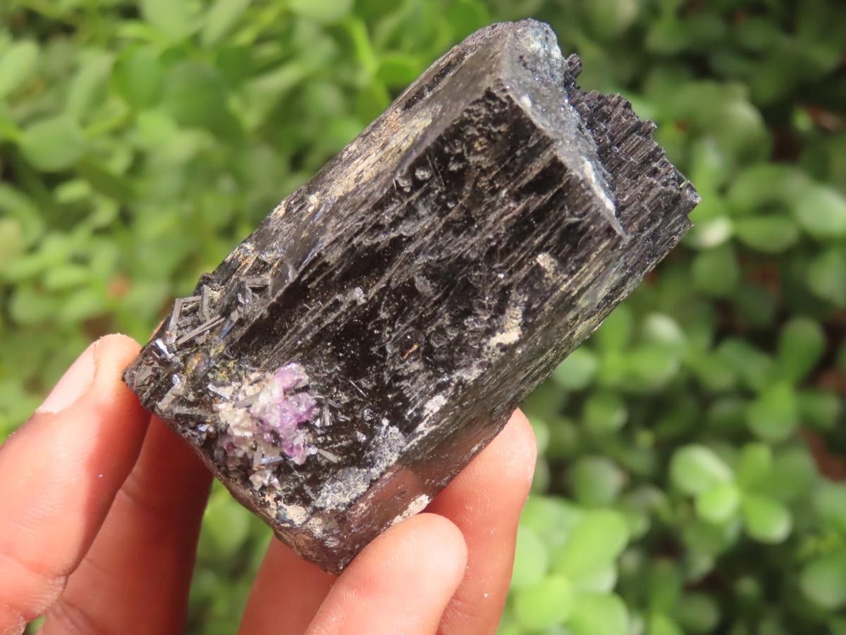 Natural Schorl Black Tourmaline with Associated Minerals x 7 From Erongo, Namibia - Toprock Gemstones and Minerals 