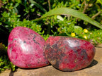 Polished Rhodonite Free Forms x 4 From Rhusinga, Zimbabwe - Toprock Gemstones and Minerals 