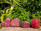 Polished Rhodonite Free Forms x 4 From Rhusinga, Zimbabwe - Toprock Gemstones and Minerals 