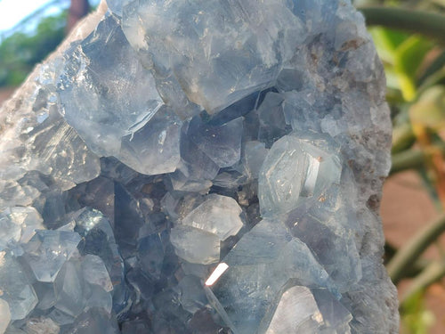 Natural Large Blue Celestite Specimen x 1 From Sakoany, Madagascar - Toprock Gemstones and Minerals 