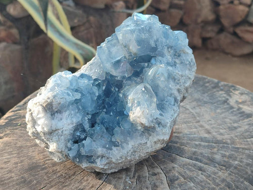 Natural Large Blue Celestite Specimen x 1 From Sakoany, Madagascar - Toprock Gemstones and Minerals 