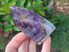 Polished Chevron Amethyst Display Crystals x 3 From Zambia - Toprock Gemstones and Minerals 
