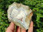 Polished Blue Lace Agate Geode Specimens x 6 From Nsanje, Malawi - Toprock Gemstones and Minerals 