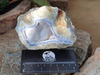 Polished Blue Lace Agate Geode Specimens x 6 From Nsanje, Malawi - Toprock Gemstones and Minerals 
