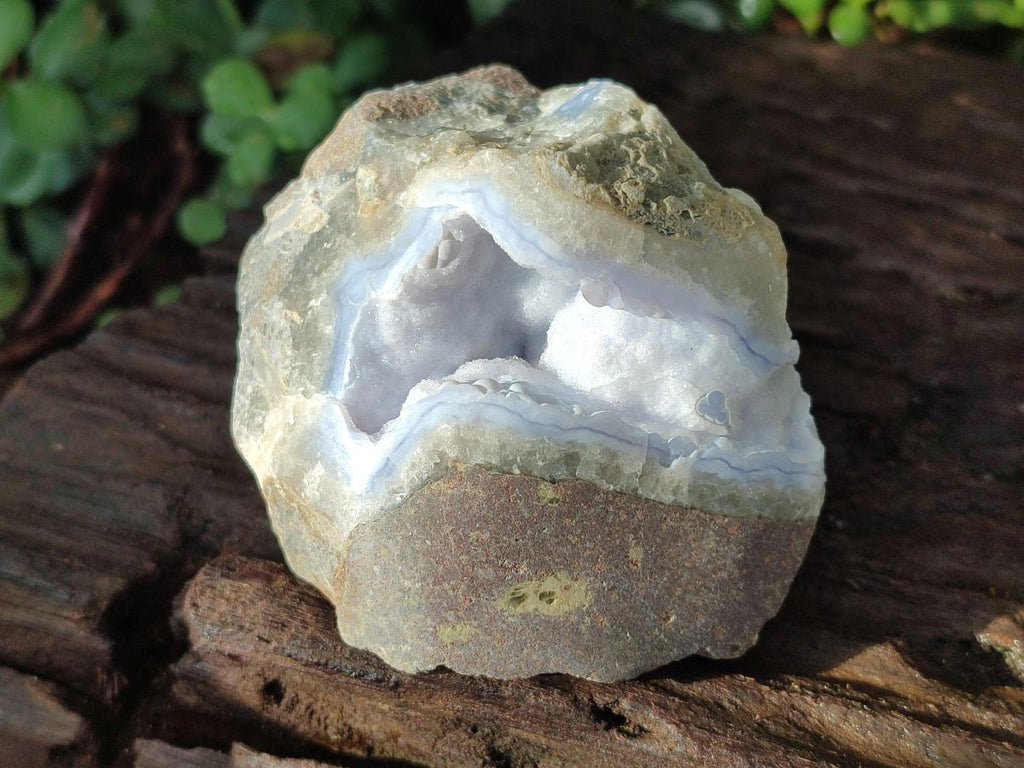 Polished Blue Lace Agate Geode Specimens x 6 From Nsanje, Malawi - Toprock Gemstones and Minerals 