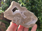 Polished Blue Lace Agate Geode Specimens x 6 From Nsanje, Malawi - Toprock Gemstones and Minerals 