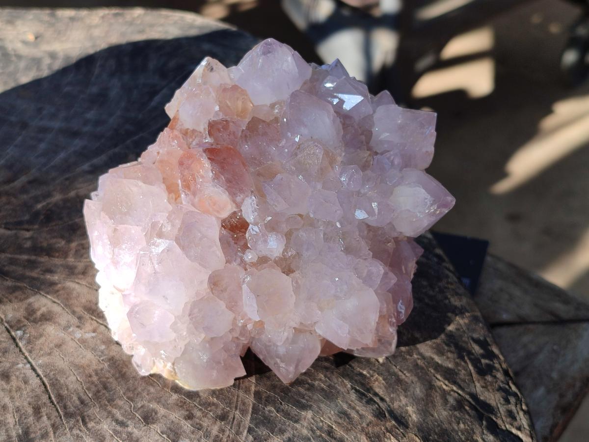 Natural Large Lilac Sunburst Ametrine Spirit Clusters x 2 From Boekenhouthoek, South Africa - Toprock Gemstones and Minerals 