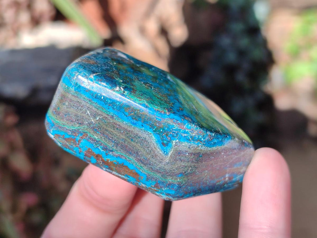 Polished One Side Shattuckite Free Forms x 12 From Kaokoveld, Namibia - Toprock Gemstones and Minerals 