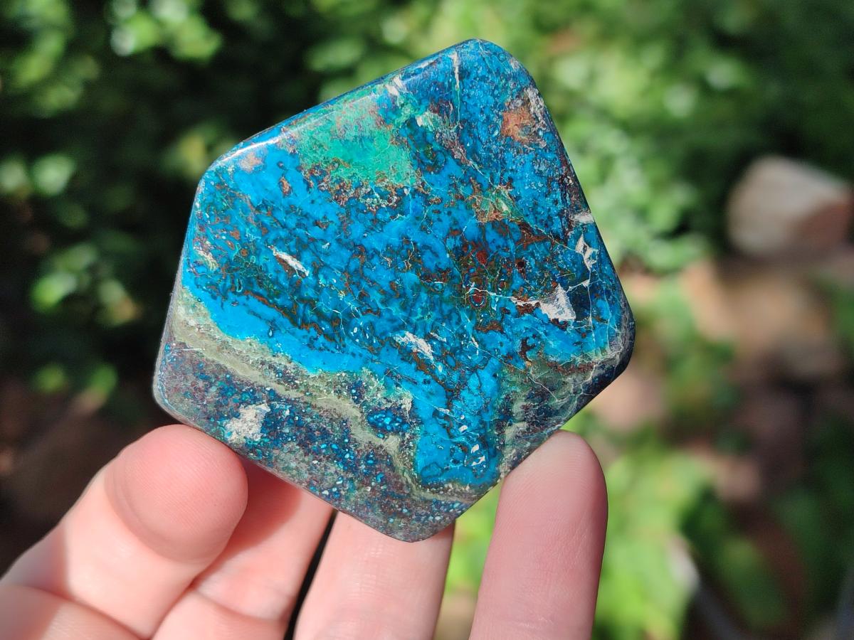 Polished One Side Shattuckite Free Forms x 12 From Kaokoveld, Namibia - Toprock Gemstones and Minerals 