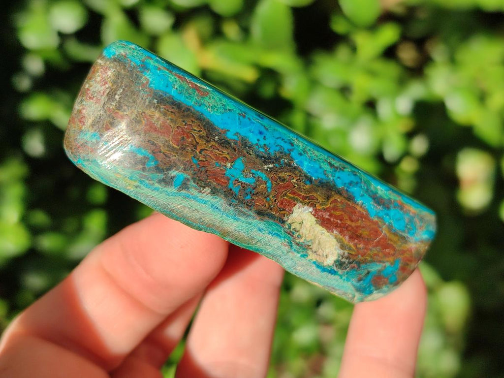 Polished One Side Shattuckite Free Forms x 12 From Kaokoveld, Namibia - Toprock Gemstones and Minerals 