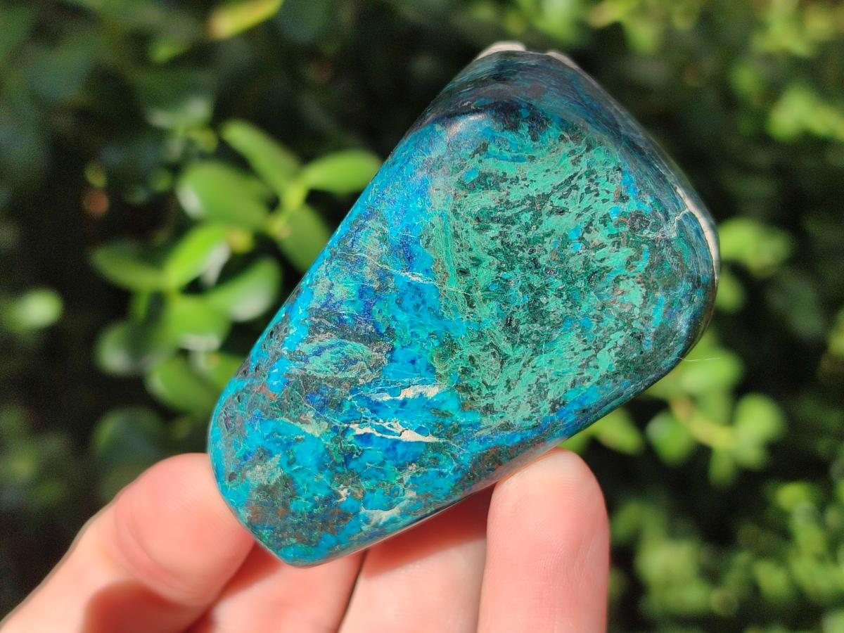 Polished One Side Shattuckite Free Forms x 12 From Kaokoveld, Namibia - Toprock Gemstones and Minerals 