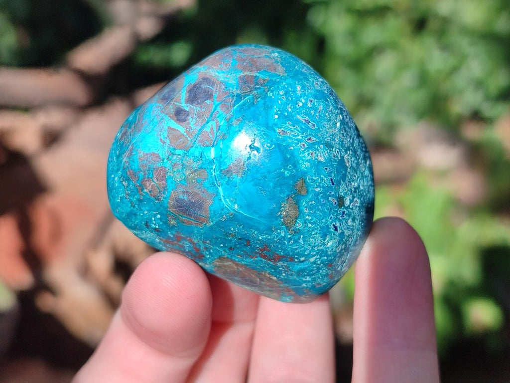 Polished One Side Shattuckite Free Forms x 12 From Kaokoveld, Namibia - Toprock Gemstones and Minerals 