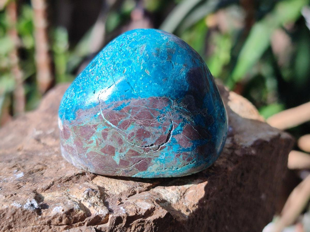 Polished One Side Shattuckite Free Forms x 12 From Kaokoveld, Namibia - Toprock Gemstones and Minerals 