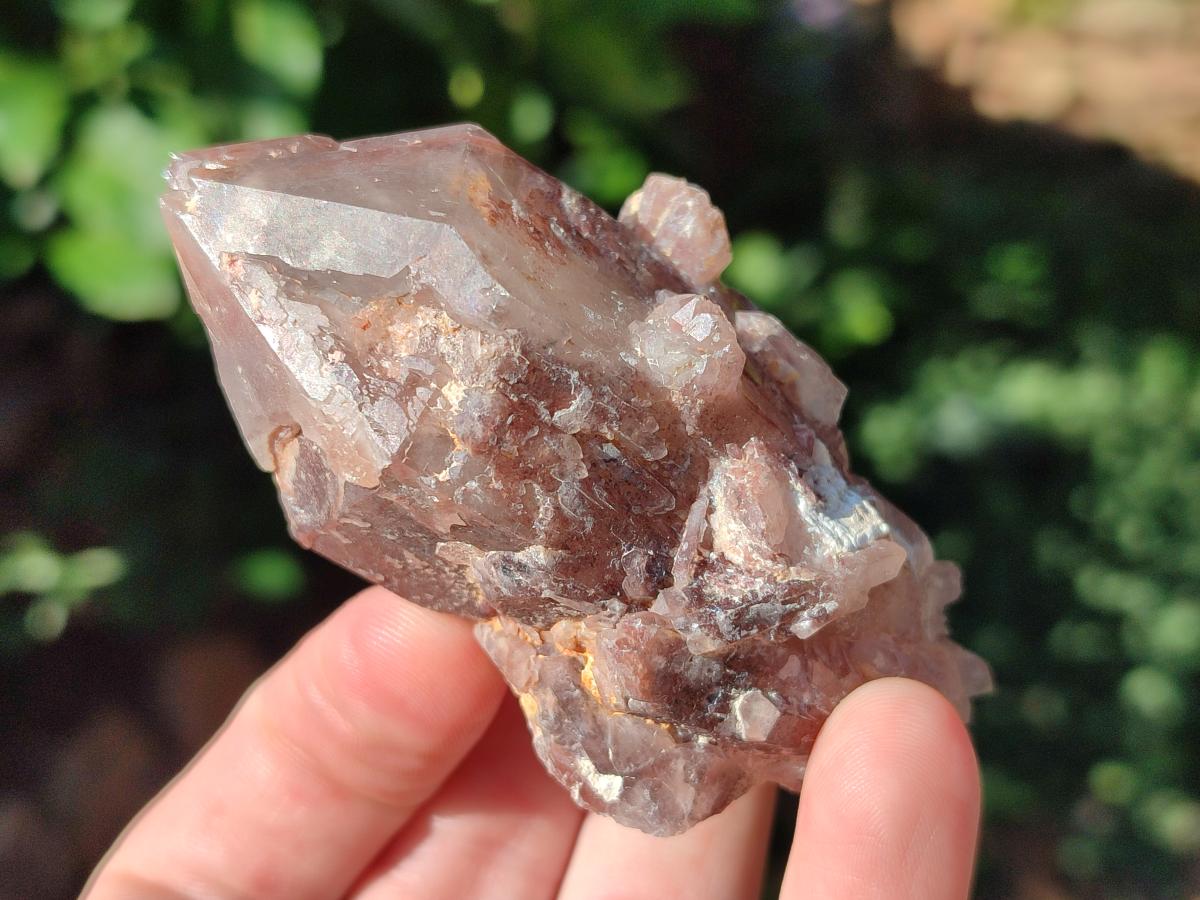 Natural Red Hematoid Quartz Crystal Clusters x 6 From Karoi, Zimbabwe - Toprock Gemstones and Minerals 