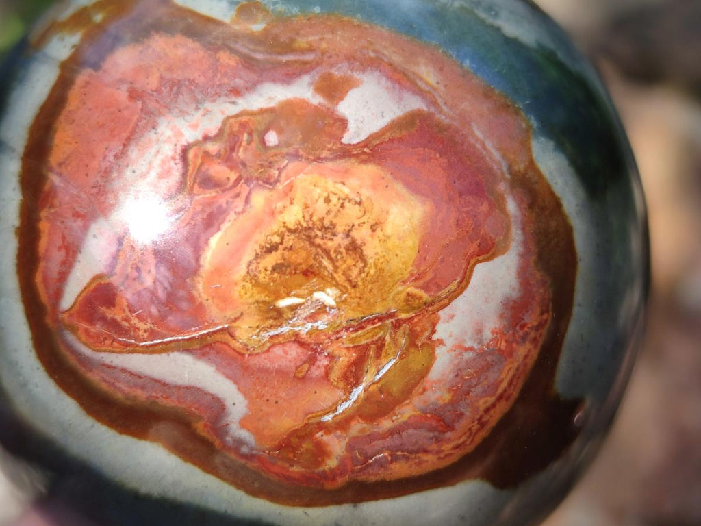 Polished Polychrome Jasper Sphere x 2 From NW Coast, Madagascar - Toprock Gemstones and Minerals 