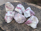 Natural Pink Rubellite Tourmaline Specimens x 6 From Karibib, Namibia - Toprock Gemstones and Minerals 