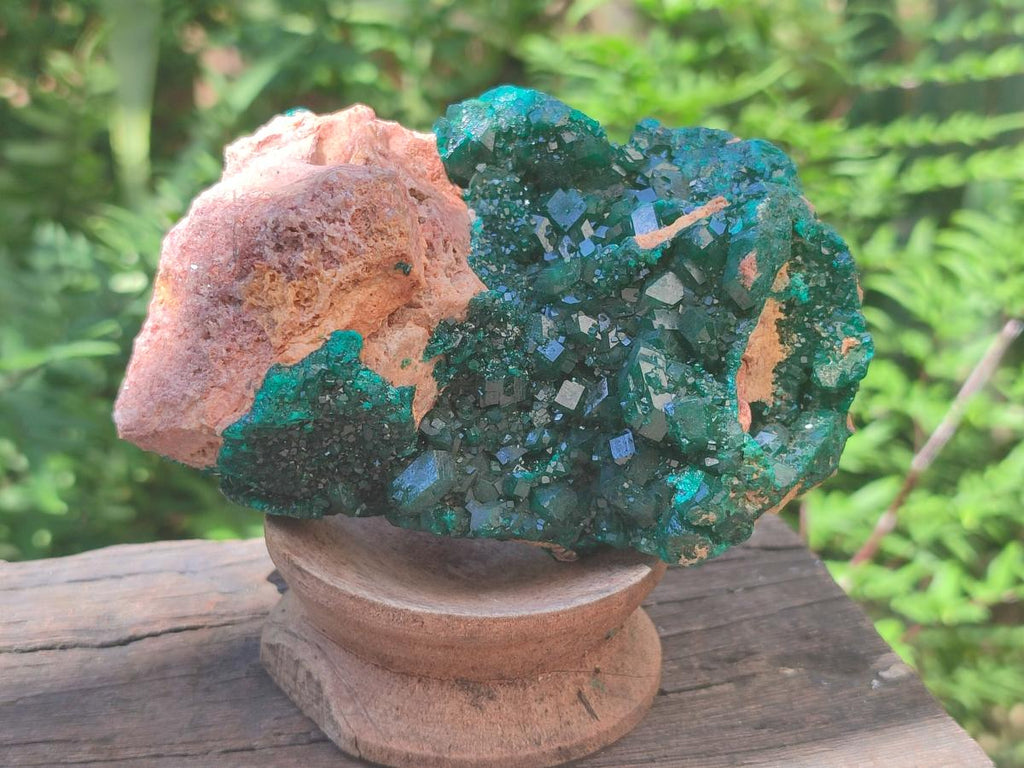Natural Dioptase on Dolomite Specimens x 2 From Likasi, Congo - Toprock Gemstones and Minerals 