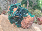 Natural Dioptase on Dolomite Specimens x 2 From Likasi, Congo - Toprock Gemstones and Minerals 