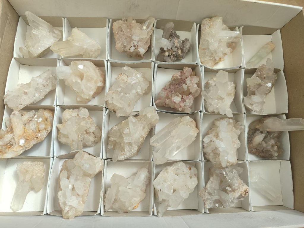 Natural Clear Quartz Cluster x 24 From Madagascar - Toprock Gemstones and Minerals 