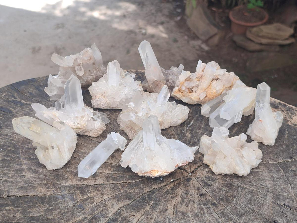 Natural Clear Quartz Cluster x 24 From Madagascar - Toprock Gemstones and Minerals 