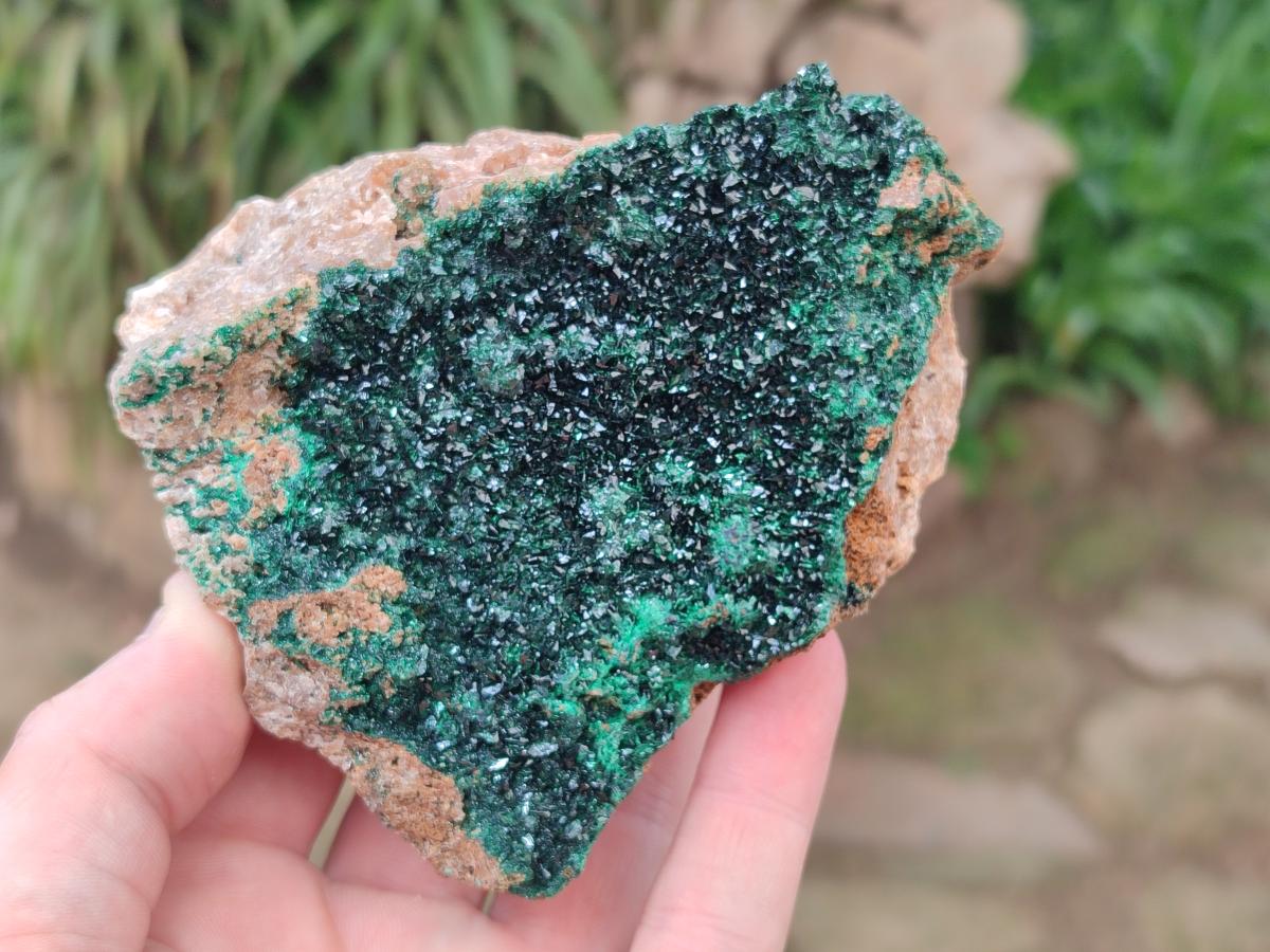 Natural Crystalline Malachite Specimens x 2 From Tenke Fungurume, Congo - Toprock Gemstones and Minerals 