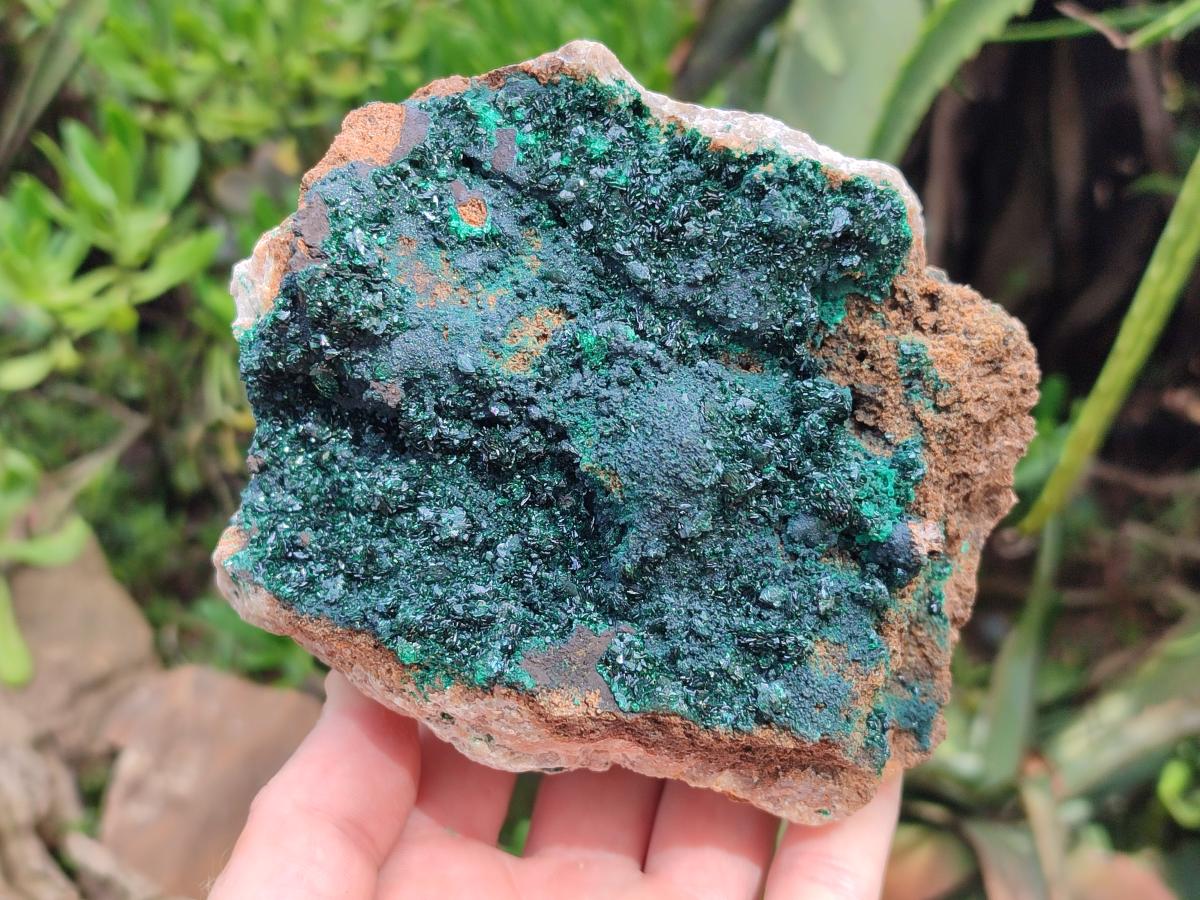 Natural Crystalline Malachite Specimens x 2 From Tenke Fungurume, Congo - Toprock Gemstones and Minerals 