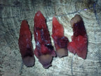 Natural Drusy Quartz Coated Spearhead Calcite Crystals x 20 From Albert's Mountain, Lesotho - Toprock Gemstones and Minerals 