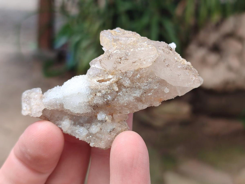 Natural Drusy Quartz Coated Spearhead Calcite Crystals x 20 From Albert's Mountain, Lesotho - Toprock Gemstones and Minerals 