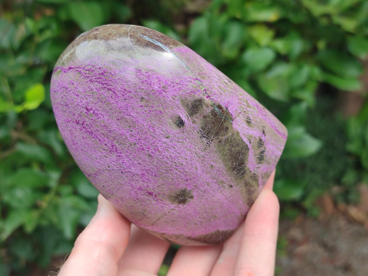 Polished Stichtite Standing Display Pieces x 2 From Barberton, South Africa - Toprock Gemstones and Minerals 