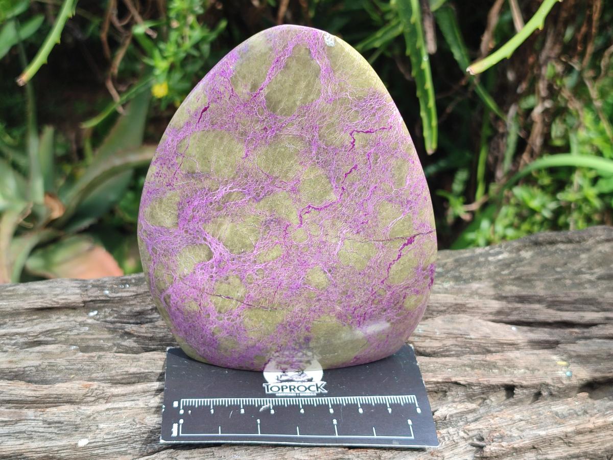 Polished Stichtite Standing Display Pieces x 2 From Barberton, South Africa - Toprock Gemstones and Minerals 