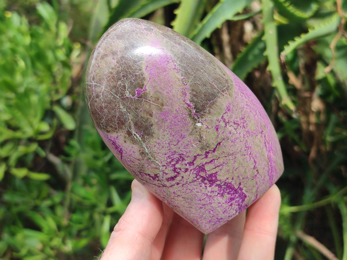 Polished Stichtite Standing Display Pieces x 2 From Barberton, South Africa - Toprock Gemstones and Minerals 