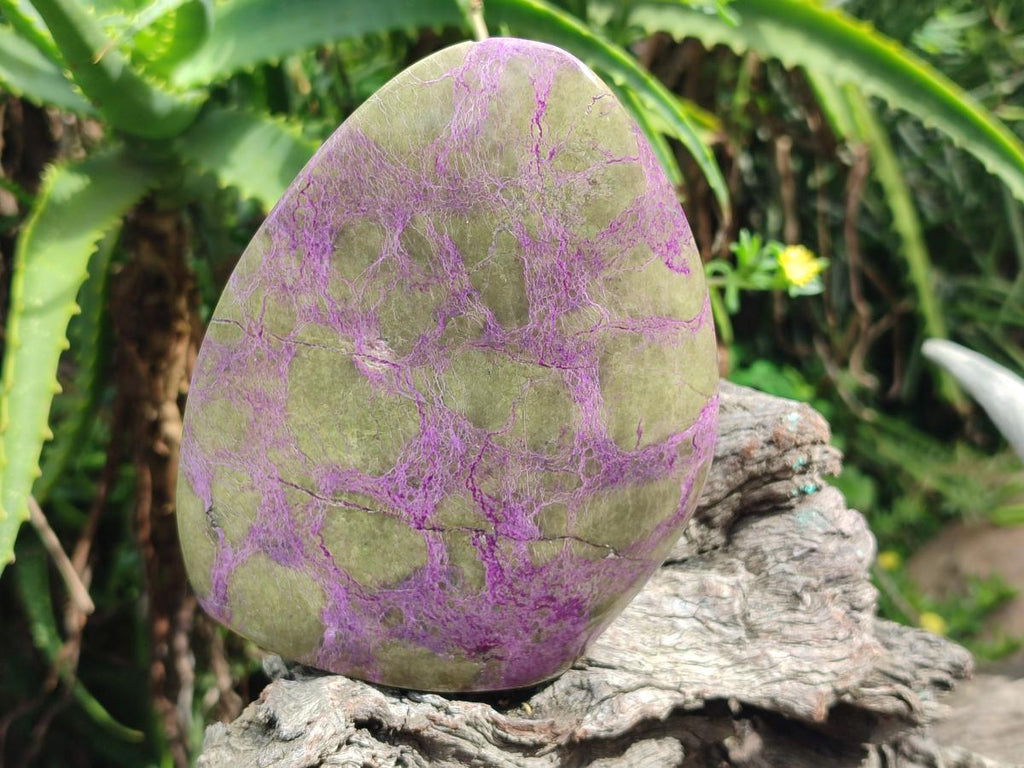 Polished Stichtite Standing Display Pieces x 2 From Barberton, South Africa - Toprock Gemstones and Minerals 