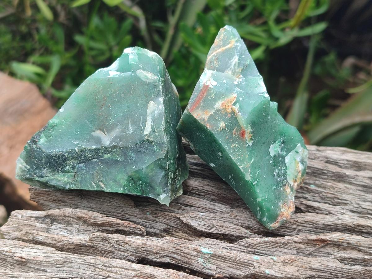 Natural Swazi Jade Cobbed Specimens x 13 From Swaziland - Toprock Gemstones and Minerals 