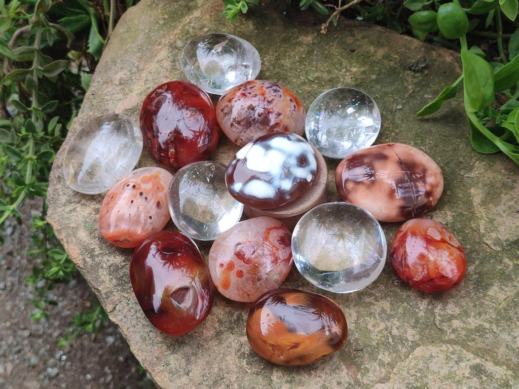 Polished Mixed Multi Mineral Galets x 24 From Madagascar - Toprock Gemstones and Minerals 