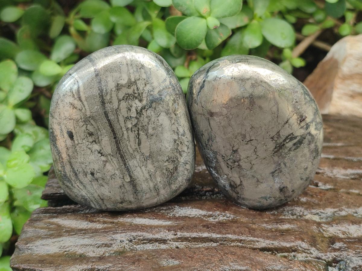 Polished XL Basalt Pharaoh Stone Galet Free Forms x 12 From Iron Duke Mine, Zimbabwe - Toprock Gemstones and Minerals 
