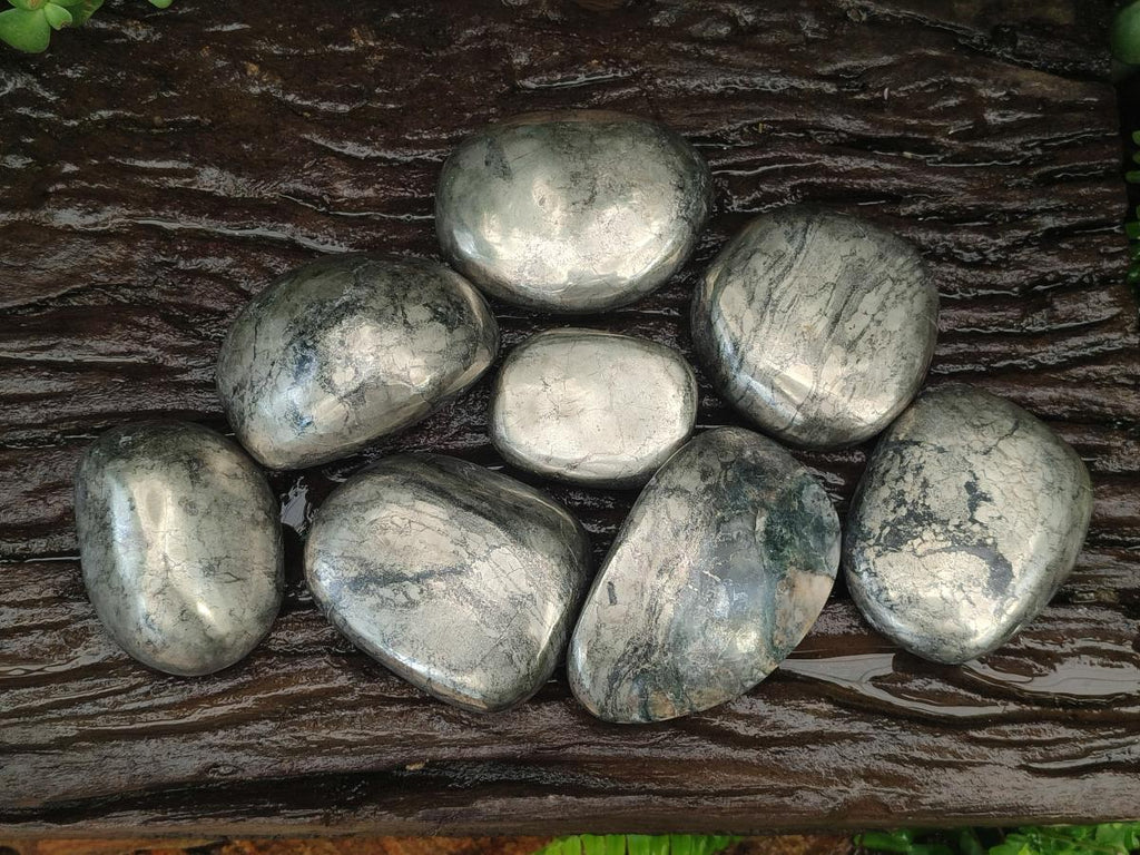 Polished XL Basalt Pharaoh Stone Galet Free Forms x 12 From Iron Duke Mine, Zimbabwe - Toprock Gemstones and Minerals 