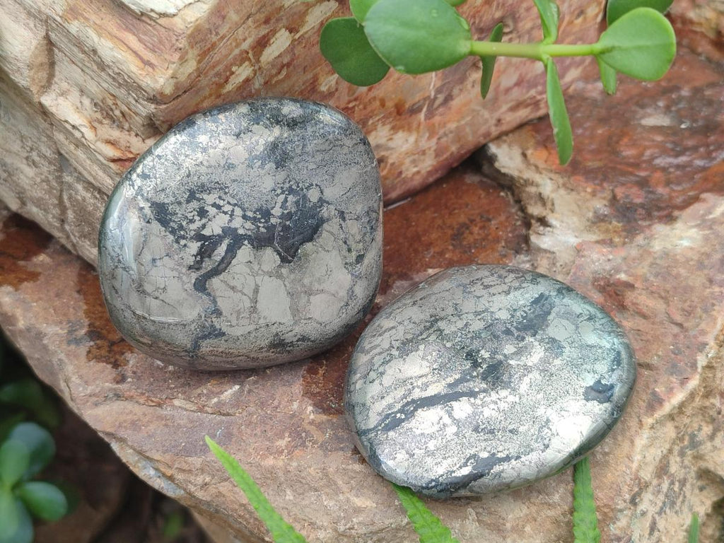 Polished XL Basalt Pharaoh Stone Galet Free Forms x 12 From Iron Duke Mine, Zimbabwe - Toprock Gemstones and Minerals 