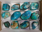 Polished Shattuckite Free Forms x 12 From Kaokoveld, Namibia - Toprock Gemstones and Minerals 