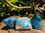 Polished Shattuckite Free Forms x 12 From Kaokoveld, Namibia - Toprock Gemstones and Minerals 