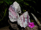 Natural Large Pink Rubellite Tourmaline Specimens x 2 From Karibib, Namibia - Toprock Gemstones and Minerals 