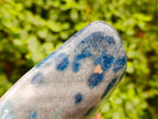 Polished Blue Spotted Spinel in Quartz Standing Display Free Form x 1 From Madagascar - Toprock Gemstones and Minerals 