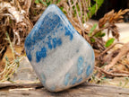 Polished Blue Spotted Spinel in Quartz Standing Display Free Form x 1 From Madagascar - Toprock Gemstones and Minerals 